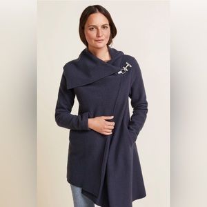 Garnet Hill Gray Asymmetrical Coat